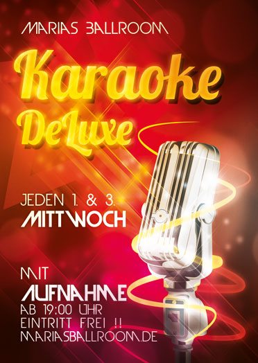 Karaoke DeLuxe in Marias Ballroom